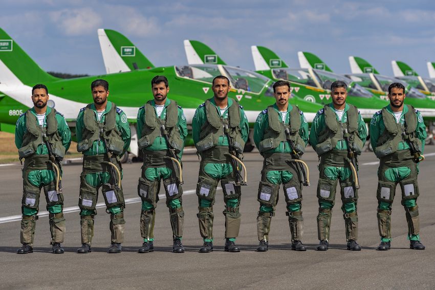 ختام مشاركة فريق  الصقور السعودية في معرض سانيكول الدولي للطيران ٢٠٢٢